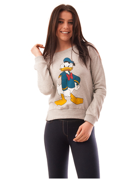 Bluza Dama Cu Imprimeu Donald Gri