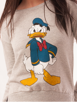 Bluza Dama Cu Imprimeu Donald Gri