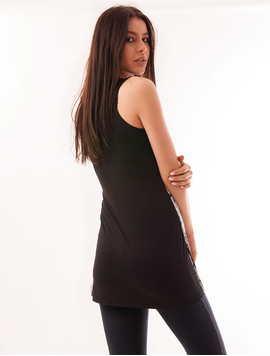 Bluza Dama Lunga Cu Model Floral Saturday Neagra