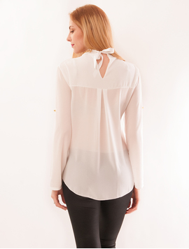 Bluza Dama Din Voal Cu Pietre Stralucitoare Spice Alba