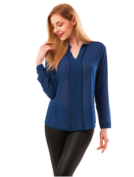 Bluza Dama Din Voal Unique Albastra