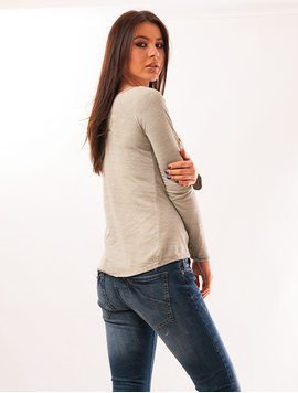 Bluza Dama In Dungi Grayscale Verde