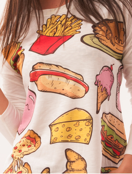 Bluza Dama French Fries Alba