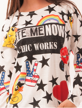 Bluza Dama Bite Me Now Alba