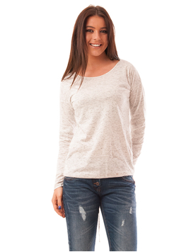 Bluza Dama Cu Snur La Baza Karma Alba