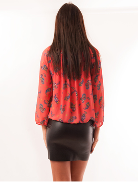 Bluza Dama Cu Model Geometric Hurray Corai