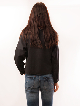 Bluza Dama Uni Cu Maneci Largi Creative Neagra