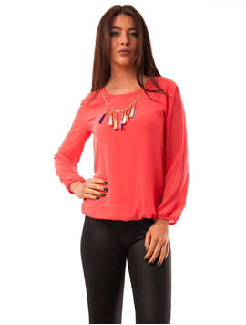 Bluza Dama Cu Colier Colorat King Corai