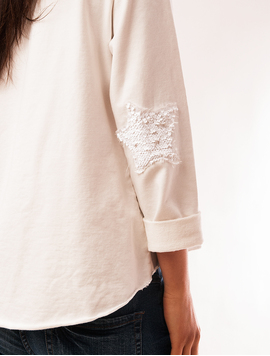 Bluza Dama Cu Steluta Cu Paiete Starshine Alba