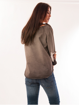 Bluza Dama Cu Steluta Cu Paiete Starshine Gri