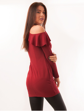 Bluza Dama Cu Decupaje Si Volane Funky Grena