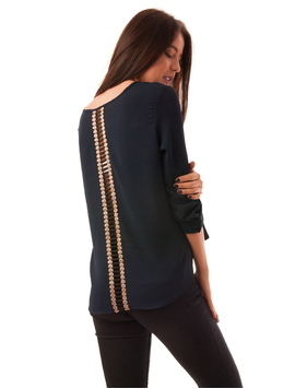Bluza Dama Cu Model La Spate Dancer Bleumarin