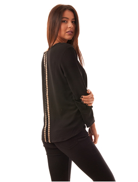 Bluza Dama Cu Model La Spate Dancer Neagra