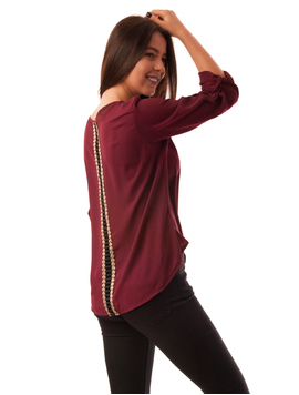 Bluza Dama Cu Model La Spate Dancer Grena