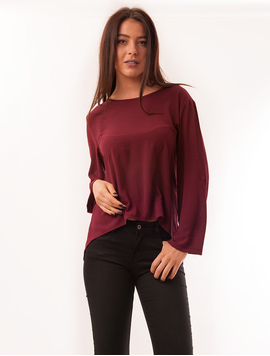 Bluza Dama Cu Model La Spate Dancer Grena