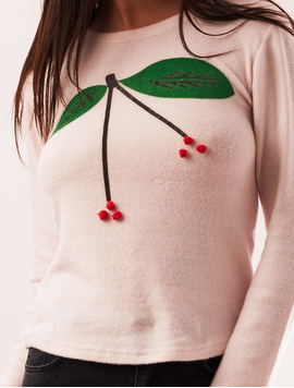 Bluza Dama Cu Model Cirese Summer Roz