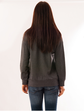 Bluza Dama Cu Strasuri Stars Gri Inchis