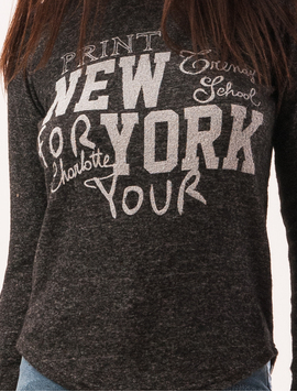 Bluza Dama Cu Imprimeu Trendy School Gri