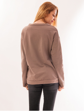 Bluza Dama Cu Imprimeu Love Forever Bej
