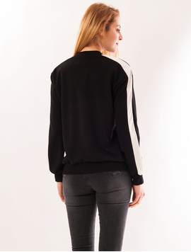 Bluza Dama Cu Fermoar Fancy Neagra