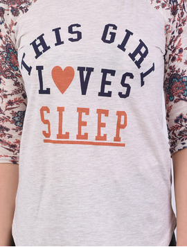 Bluza Dama Cu Imprimeu This Girl Bej
