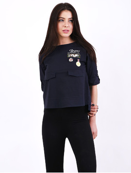 Bluza Dama Cu Insigna Award Bleumarin