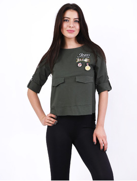 Bluza Dama Cu Insigna Award Kaki