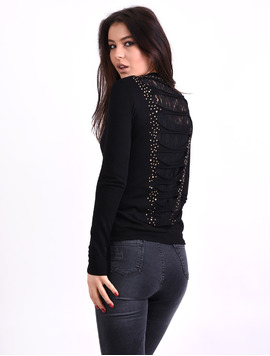 Bluza Dama Cu Nasturi In Fata Travel Neagra