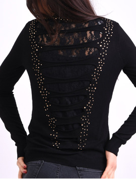 Bluza Dama Cu Nasturi In Fata Travel Neagra