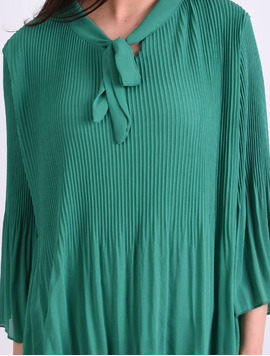 Bluza Dama Din Voal Plisat Reform Verde
