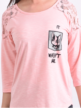 Bluza Dama Cu Imprimeu Dog Roz
