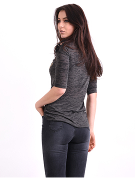 Bluza Dama Cu Imprimeu Performance Gri