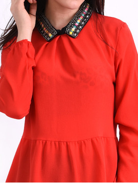 Bluza Dama Din Voal Si Margele Believe Rosie