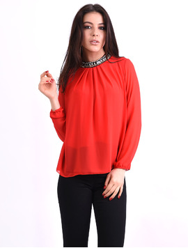 Bluza Dama Din Voal Si Strasuri Remember Rosie