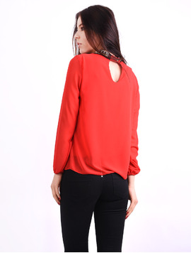Bluza Dama Din Voal Si Strasuri Remember Rosie