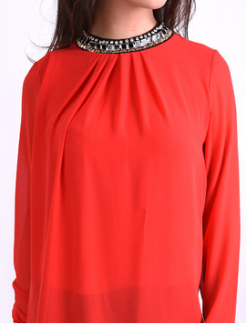 Bluza Dama Din Voal Si Strasuri Remember Rosie