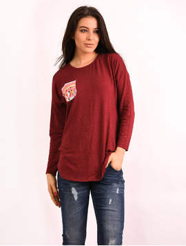 Bluza Dama Cu Paiete Research Grena