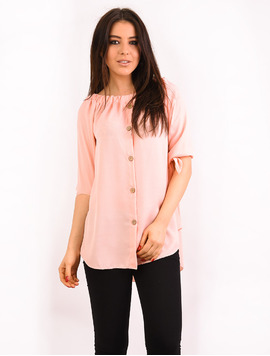 Bluza Dama Cu Nasturi Smile Roz