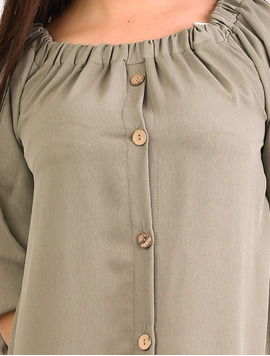 Bluza Dama Cu Nasturi Smile Gri