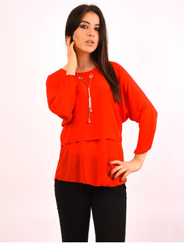 Bluza Dama Din Voal Cu Colier Reason Rosie