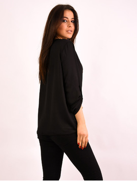 Bluza Dama Cu Colier Moments Neagra