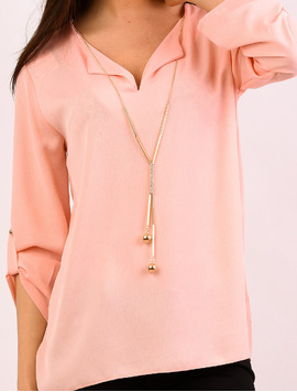 Bluza Dama Cu Colier Moments Roz