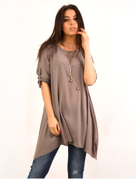 Bluza Dama Din Voal In Colturi Best Gri