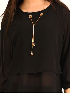 Bluza Dama Din Voal In Colturi Best Neagra