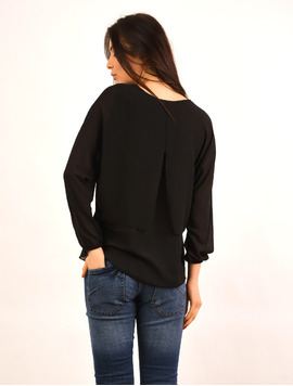 Bluza Dama Din Voal In Colturi Best Neagra