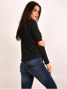 Bluza Dama Cu Bulbi Home Negru Inspicat