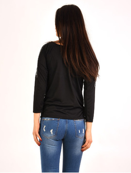 Bluza Dama Cu Imprimeu Floral Opportunity Neagra