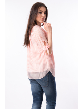 Bluza Dama Din Dantela Magic Roz