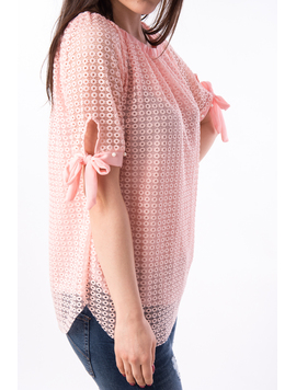 Bluza Dama Din Dantela Magic Roz
