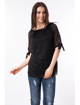 Bluza Dama Din Dantela Magic Neagra